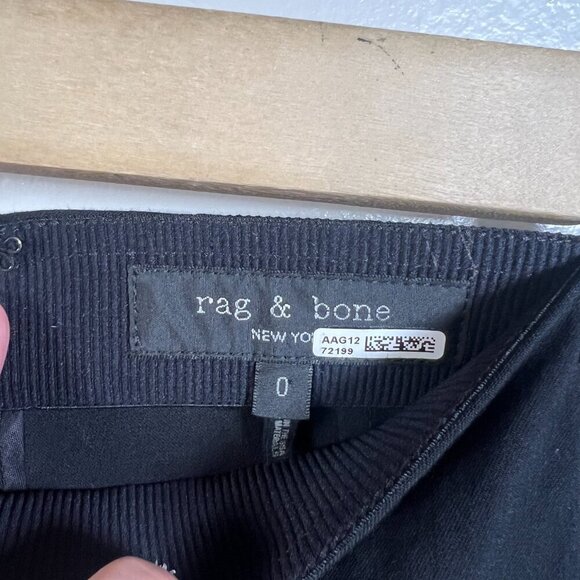 Rag & Bone Simone Pants Size 0 Black High Rise High Waist Slim Fit Work Office - Picture 3 of 9